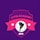 A purple background features a pink emblem with the words 'Latin Academy' at the top. The emblem contains a black outline map of South America overlaid on a soccer ball pattern. Below the map is the year 2015 in white. Two white stars are placed on either side of the soccer ball.