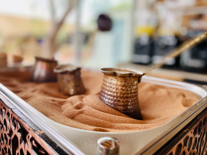 Turkish coffee and tea ritual