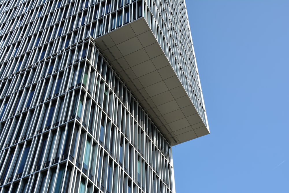 a very tall building with lots of windows