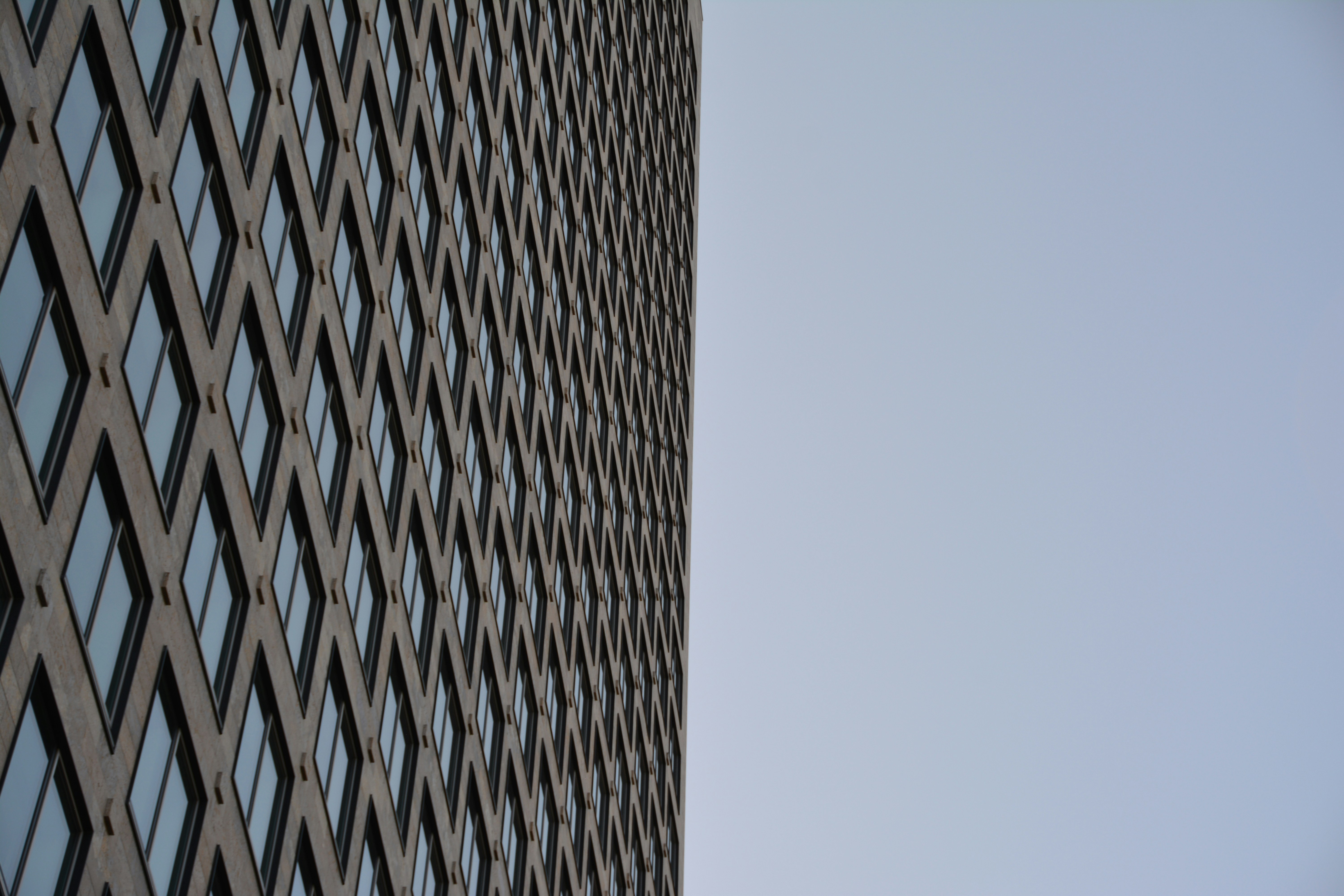 a very tall building with lots of windows