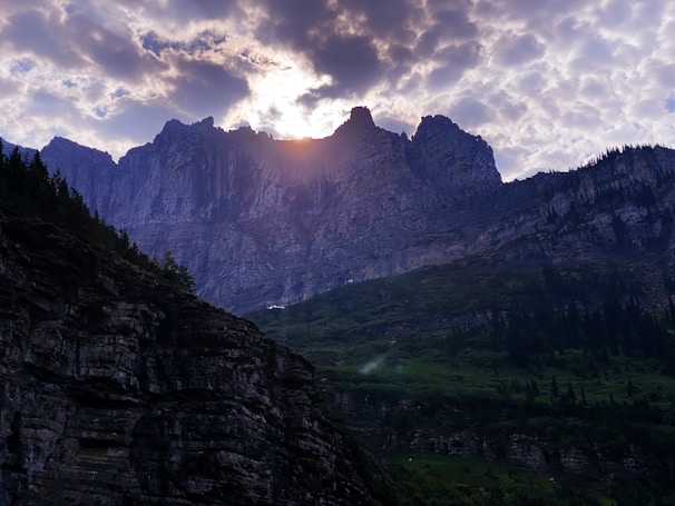 An engaging visual storytelling moment captured in a dramatic landscape.