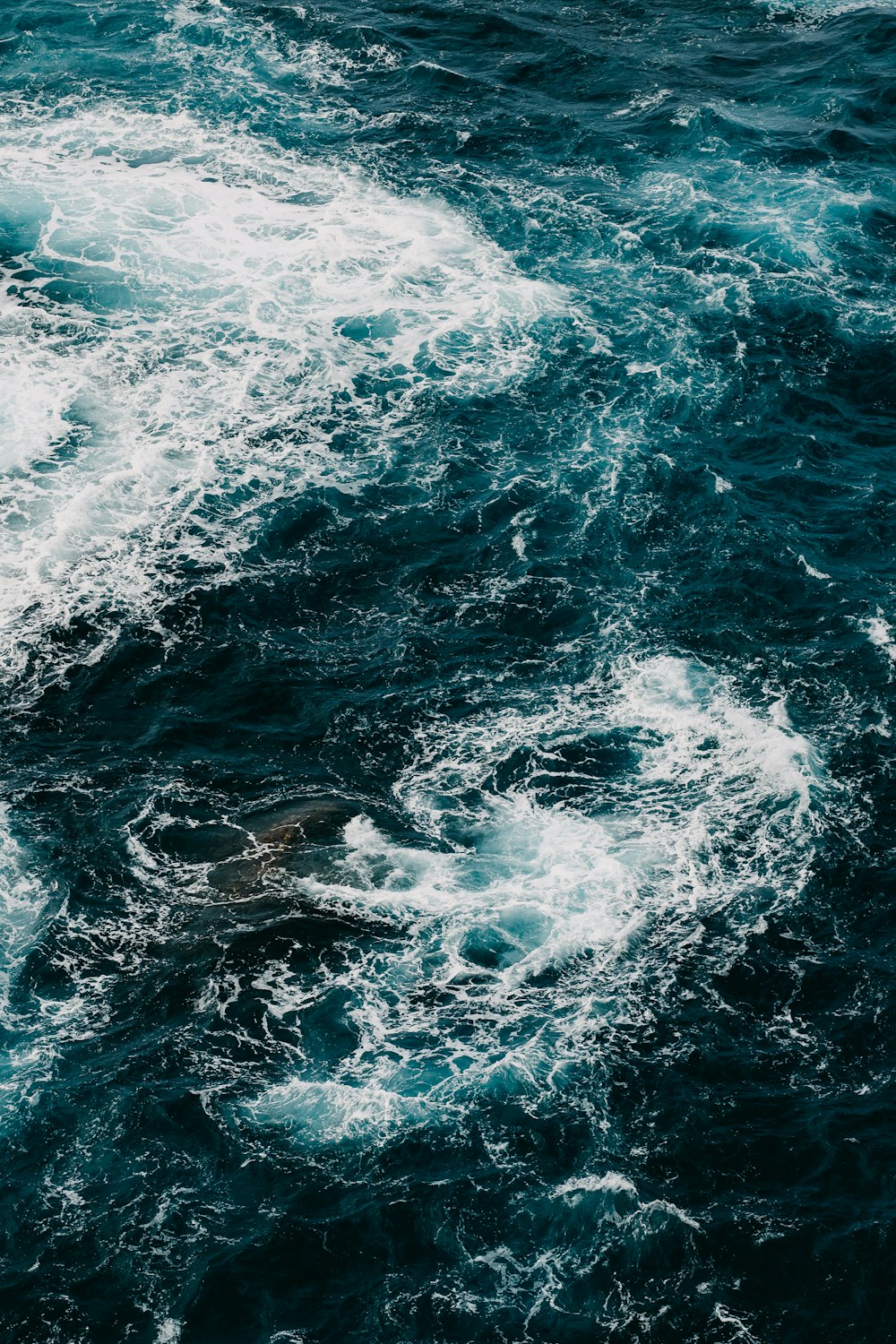 a large body of water surrounded by waves