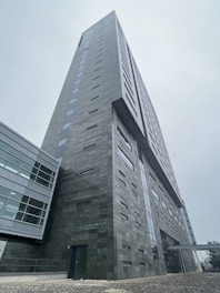 a very tall building with a lot of windows