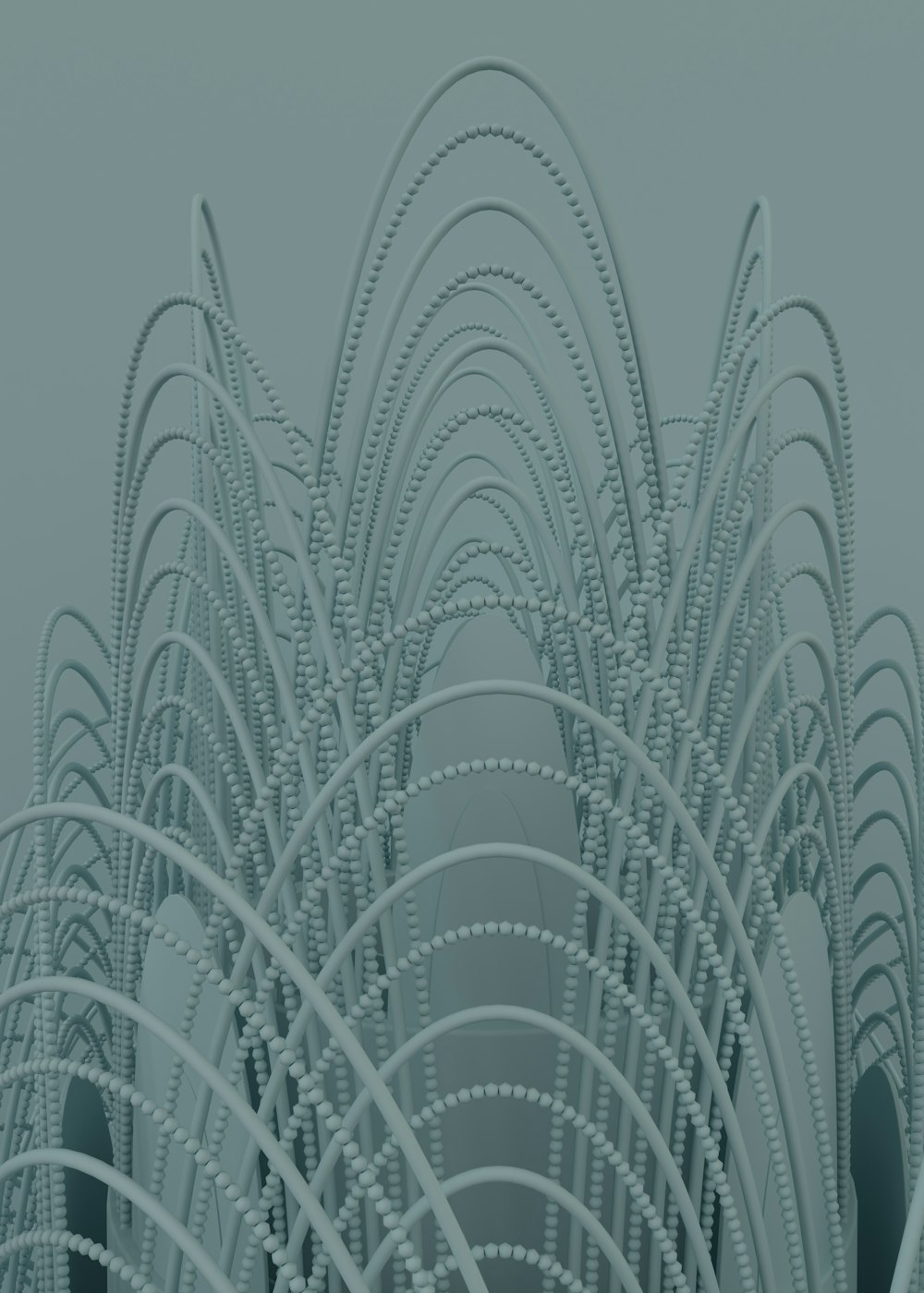 an abstract photo of a bunch of white wires