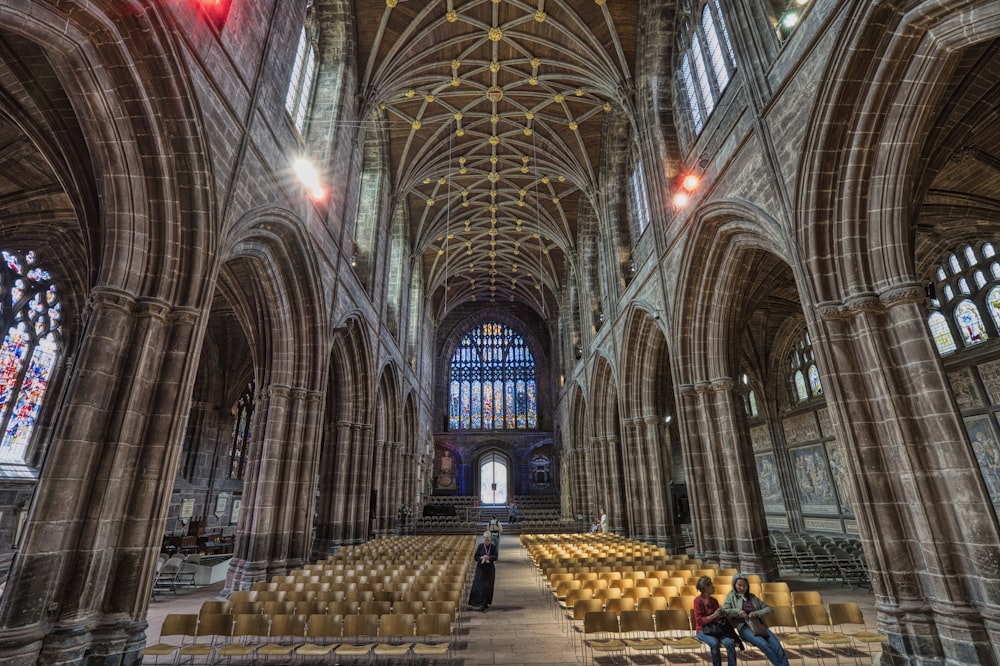 a large cathedral filled with lots of windows