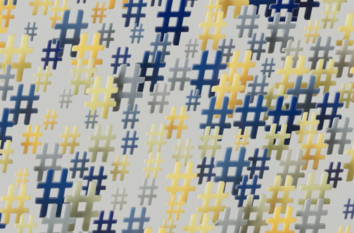 A vibrant collage of Instagram posts tagged with the brand's hashtag, showcasing diverse user content.