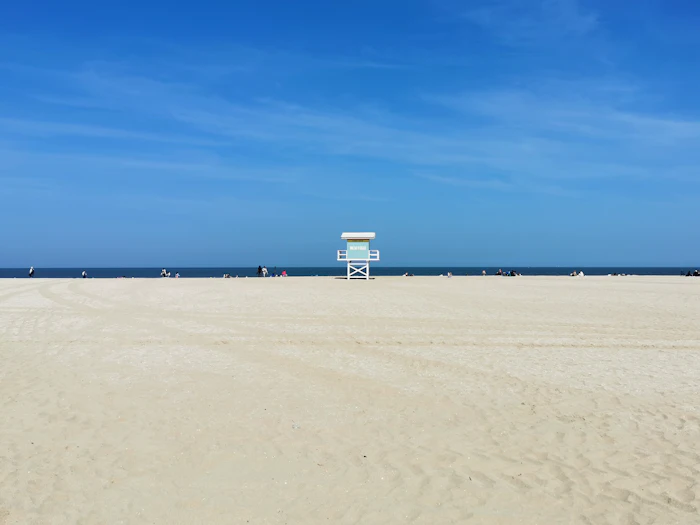 Deauville Beach lifeguard chair, Normandy, France