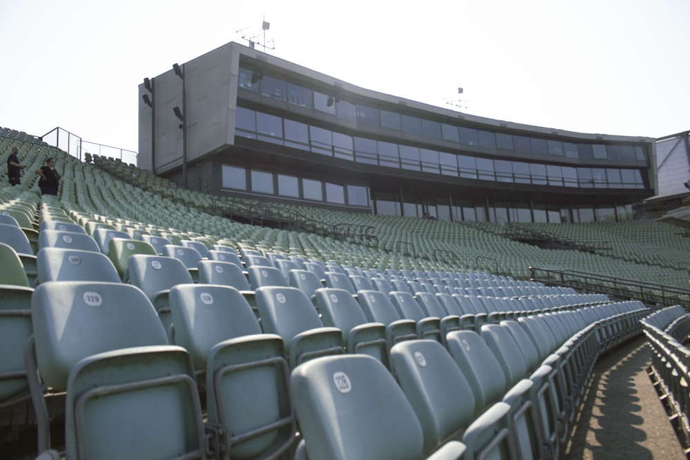 a stadium filled with lots of empty seats