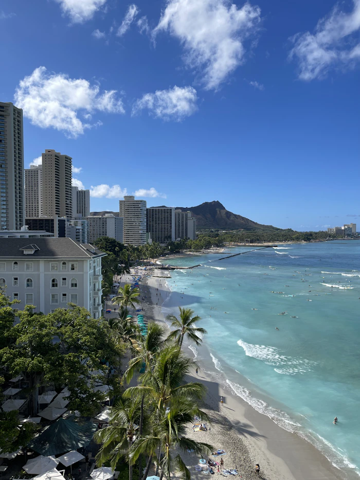 Waikiki Beach and Diamond Head, Oahu