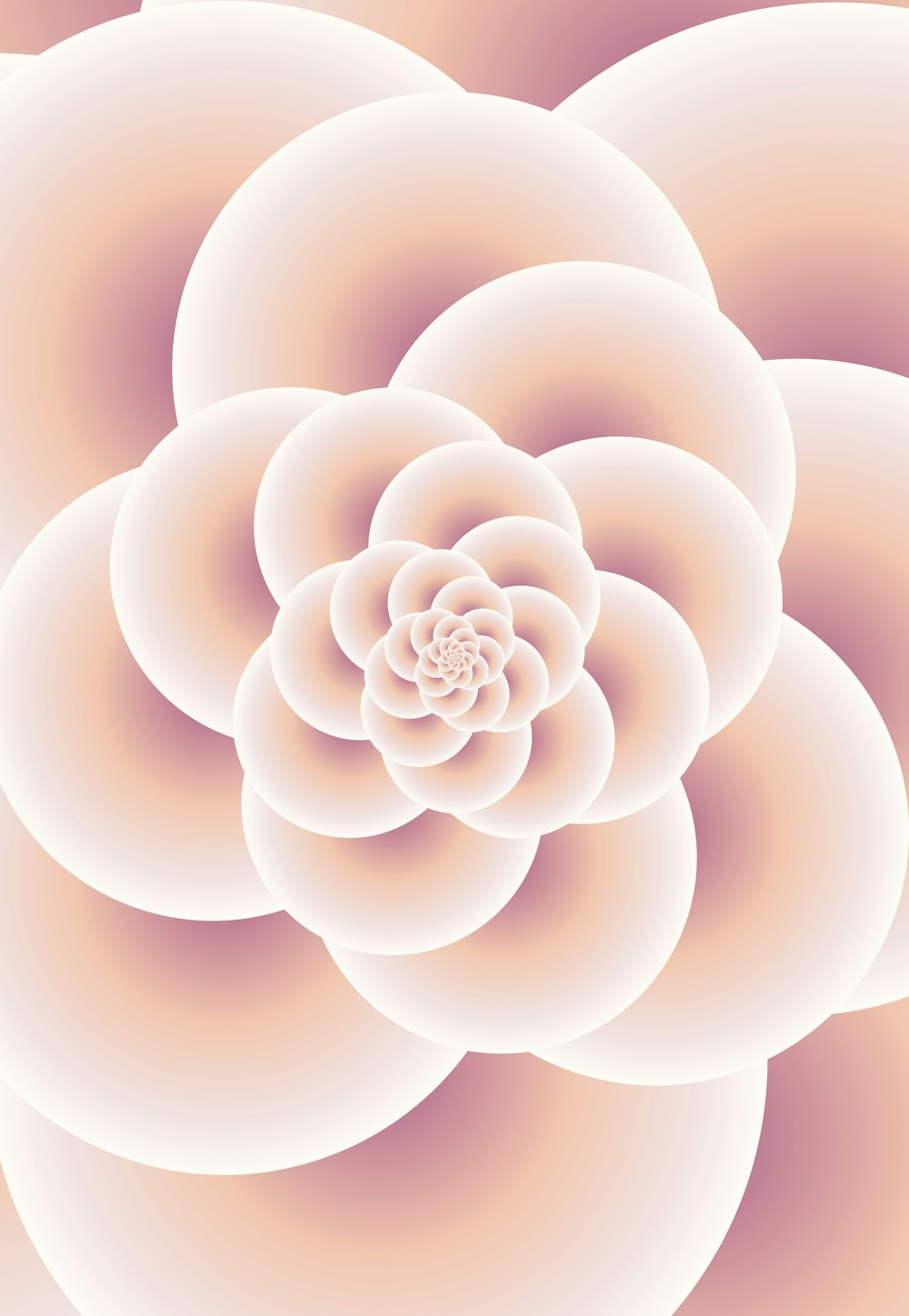 a computer generated image of a pink flower