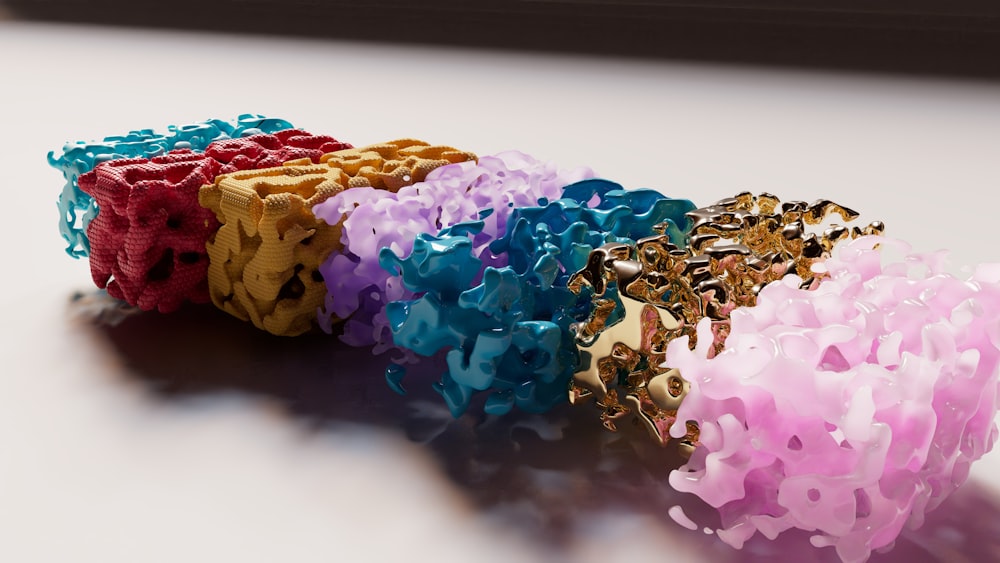 a group of bracelets sitting on top of a table