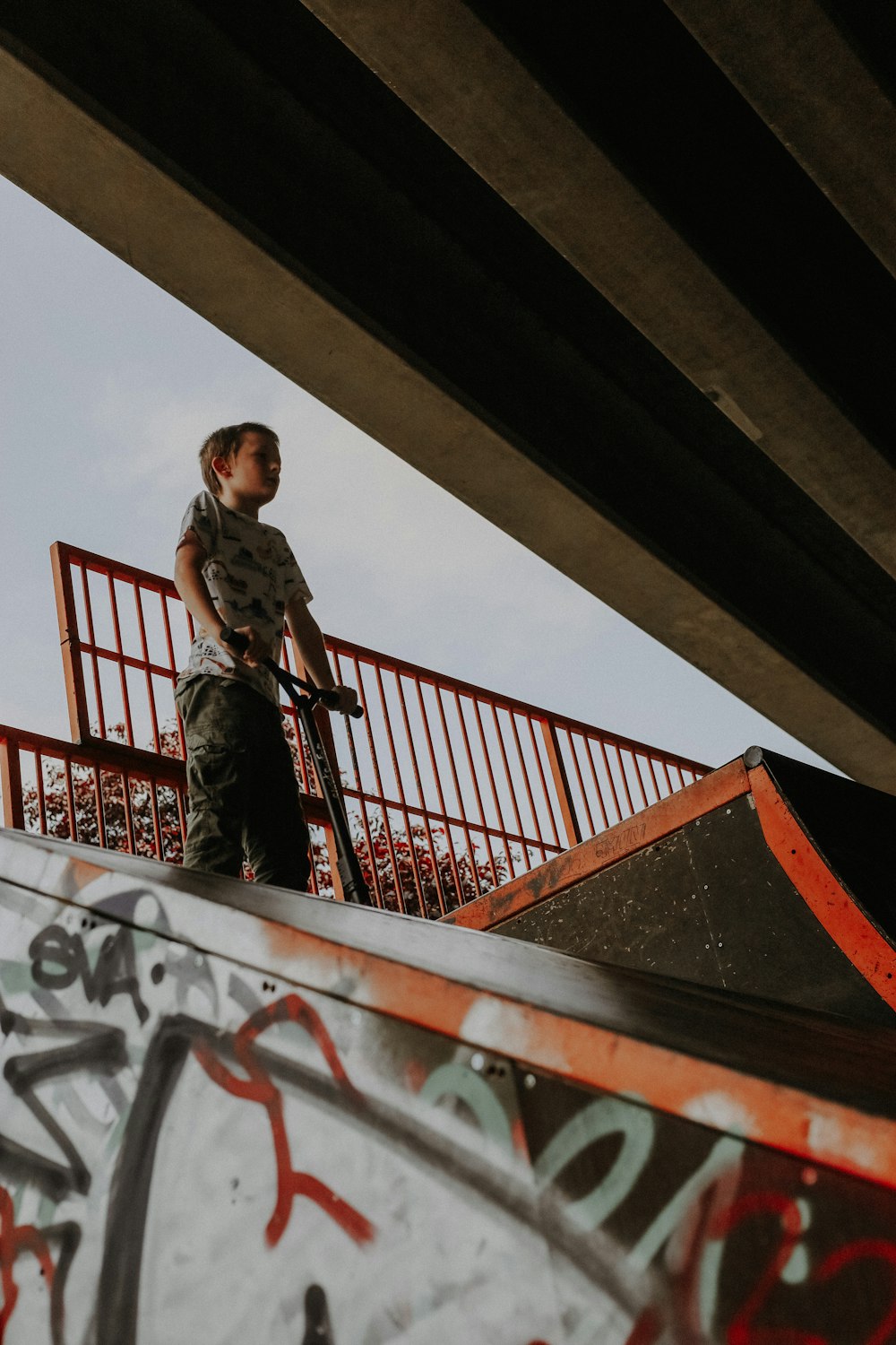 a man riding a skateboard up the side of a ramp