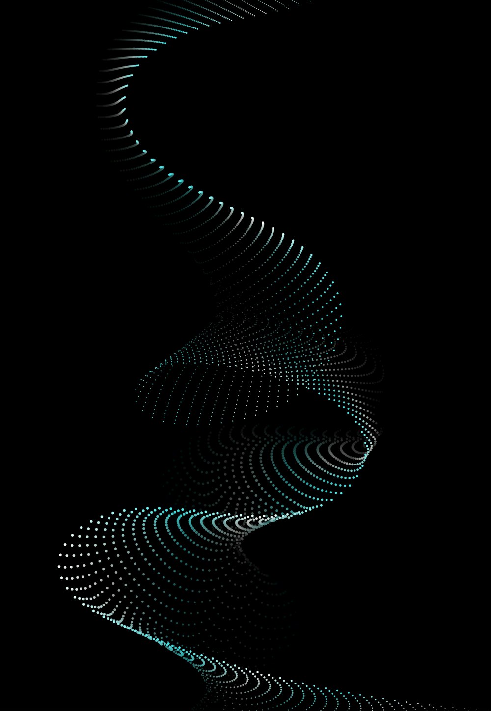 a computer generated image of a curved curve