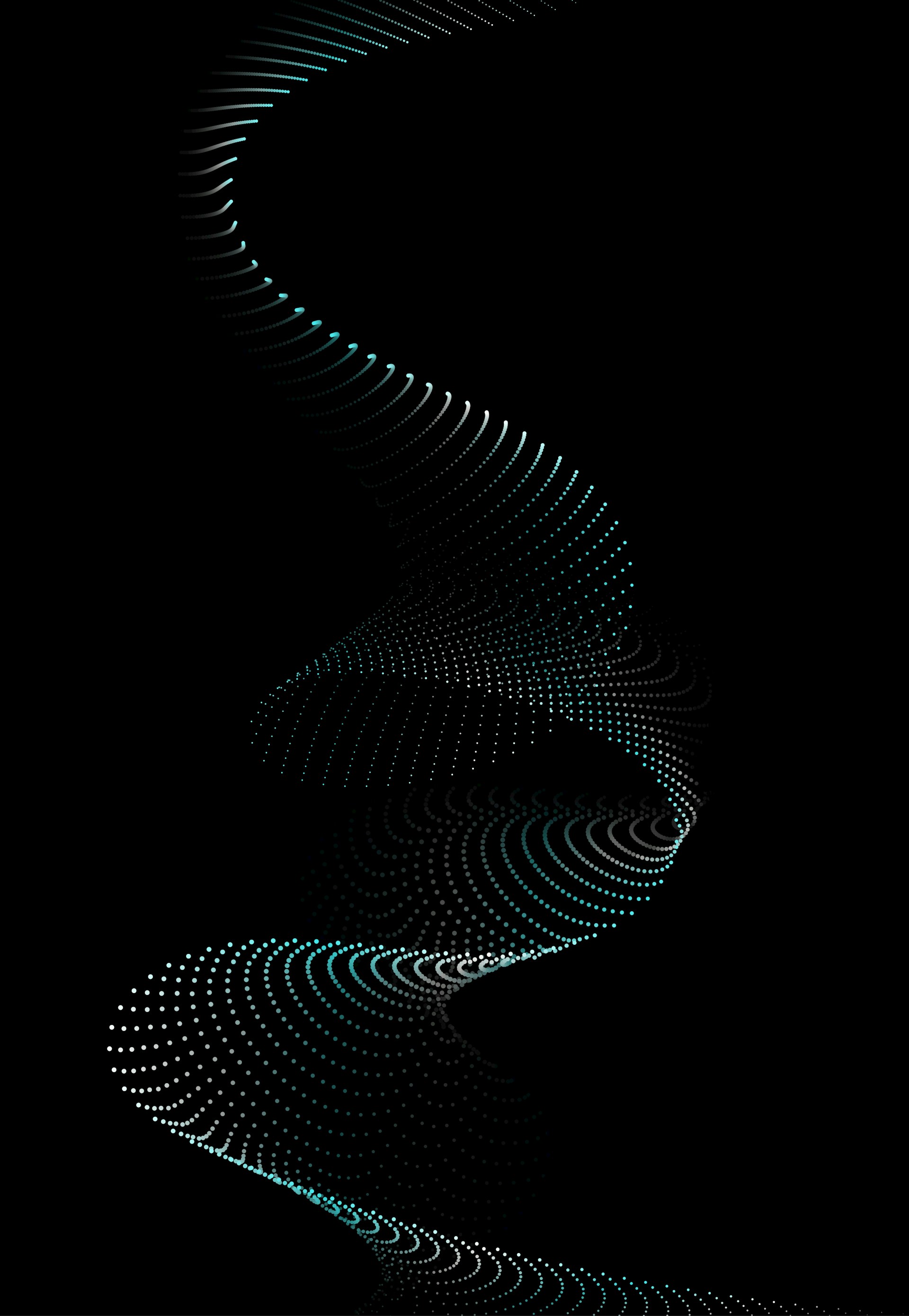 a computer generated image of a curved curve