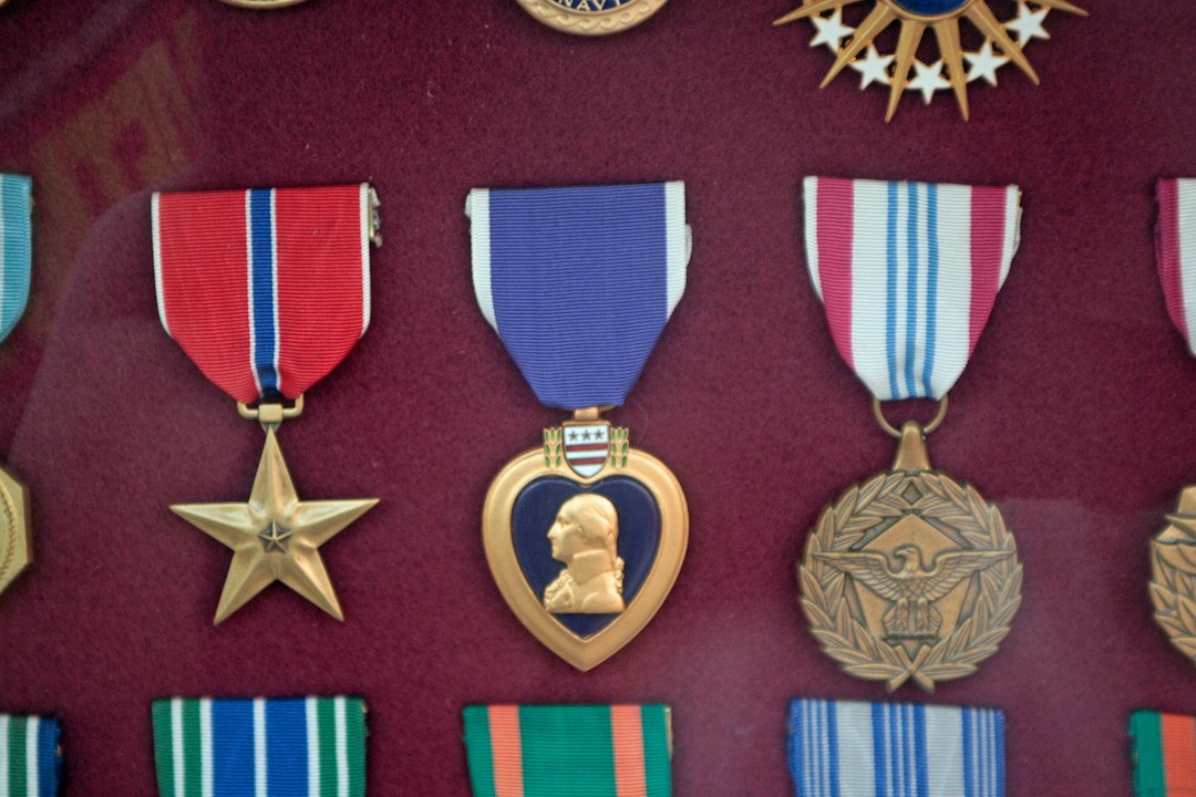 framed medal display