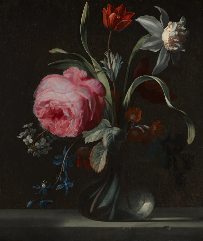 Lush flower still life in a classic style