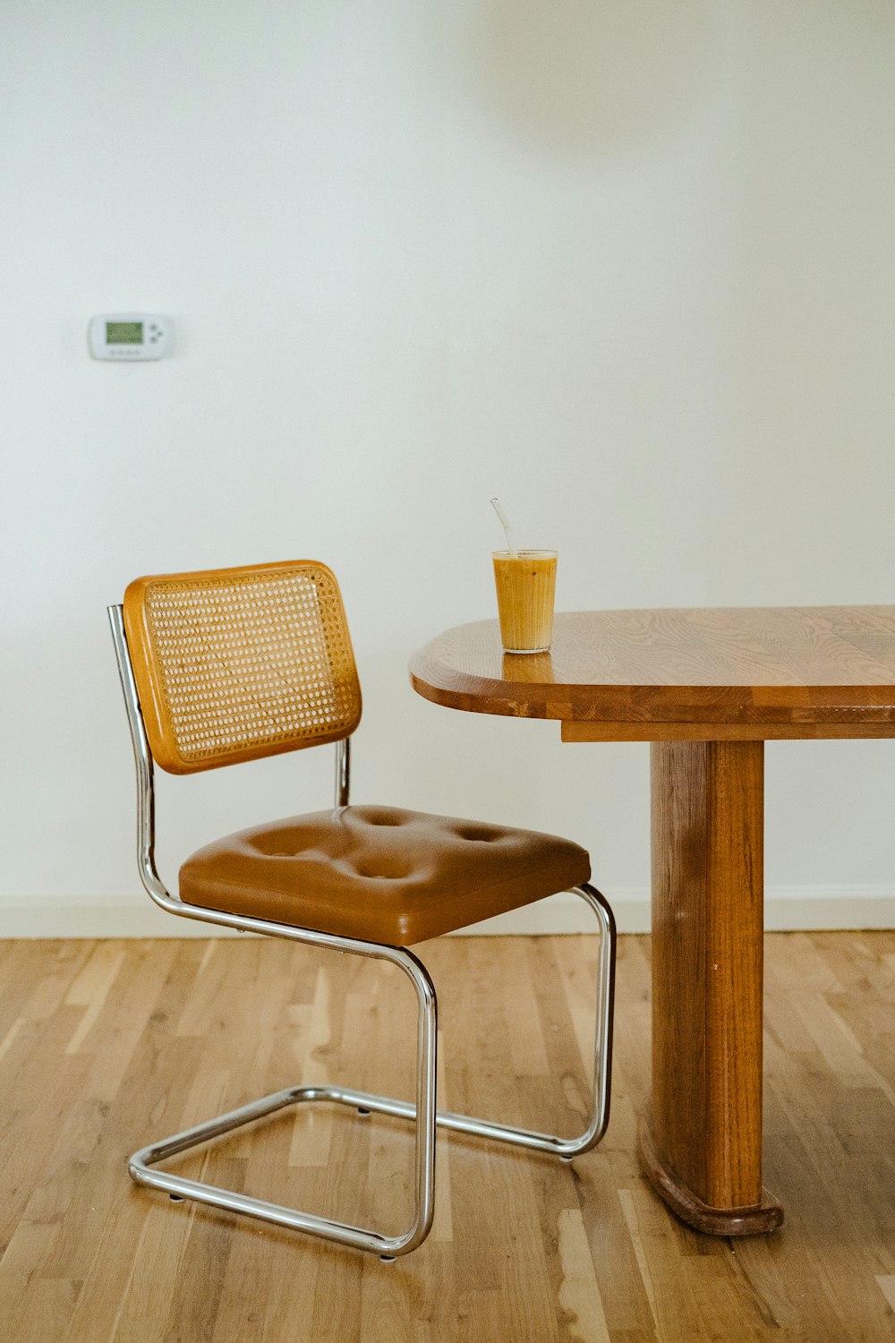 a chair and a table in a room