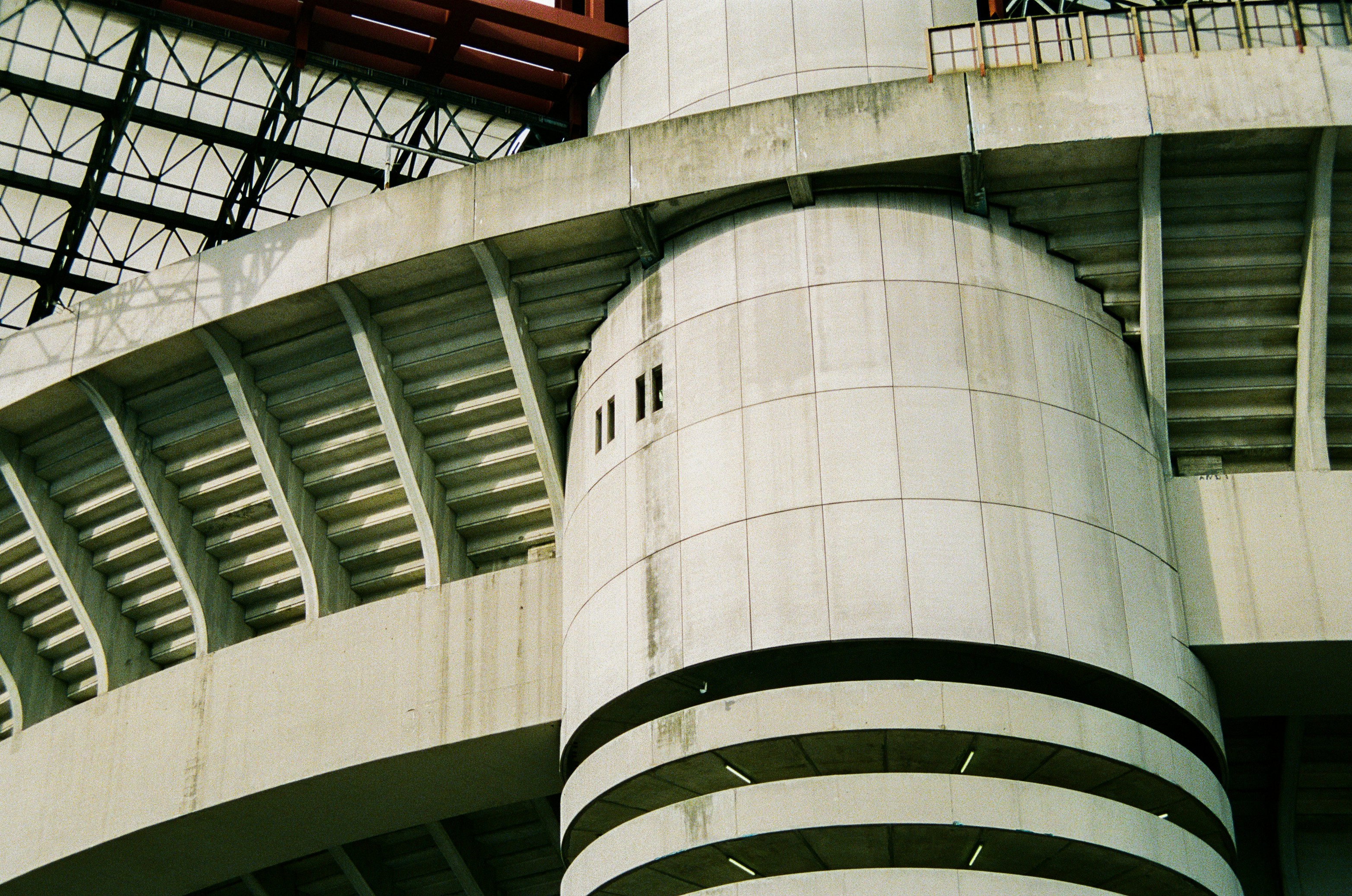 a clock on the side of a large building