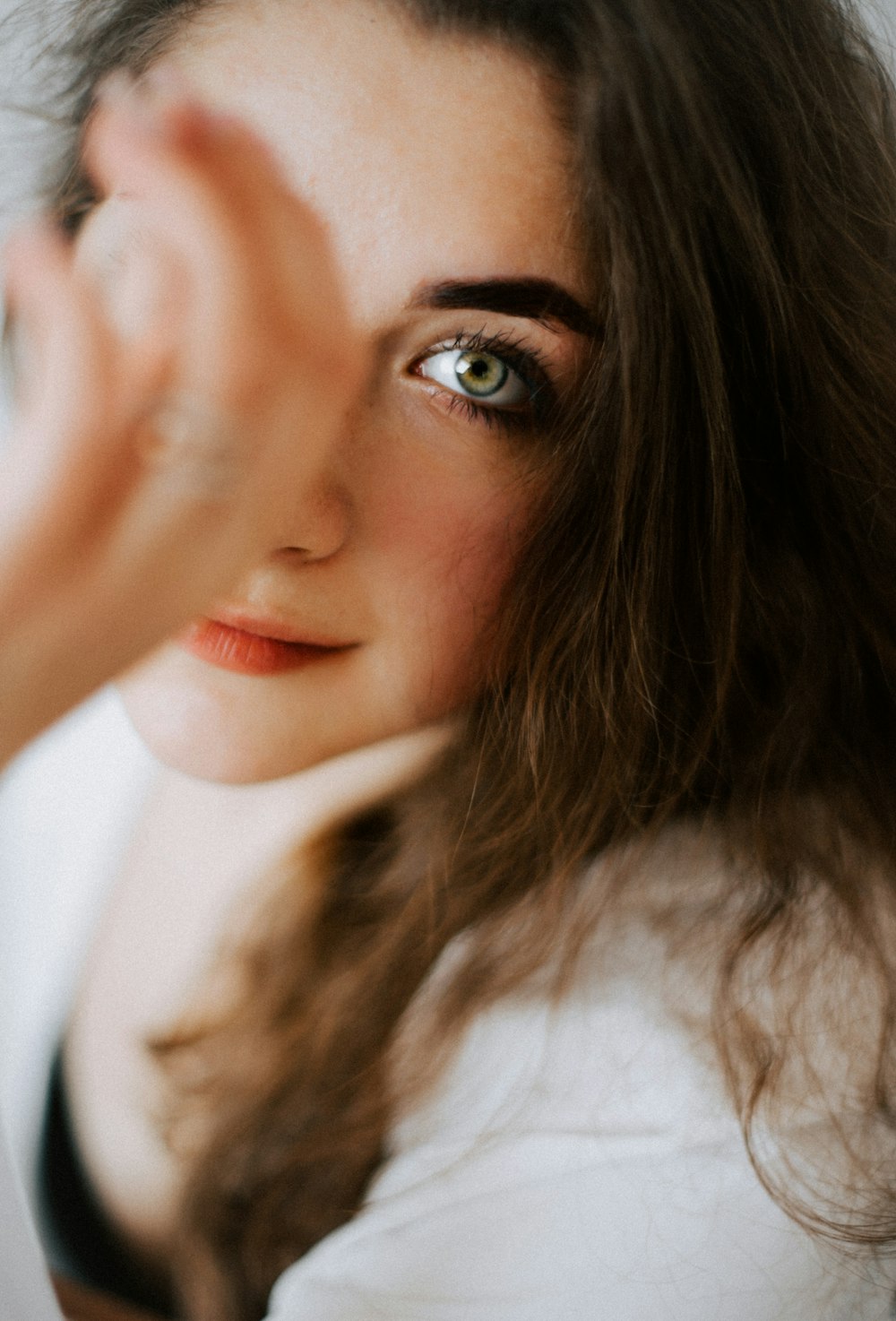 a close up of a person holding a cell phone