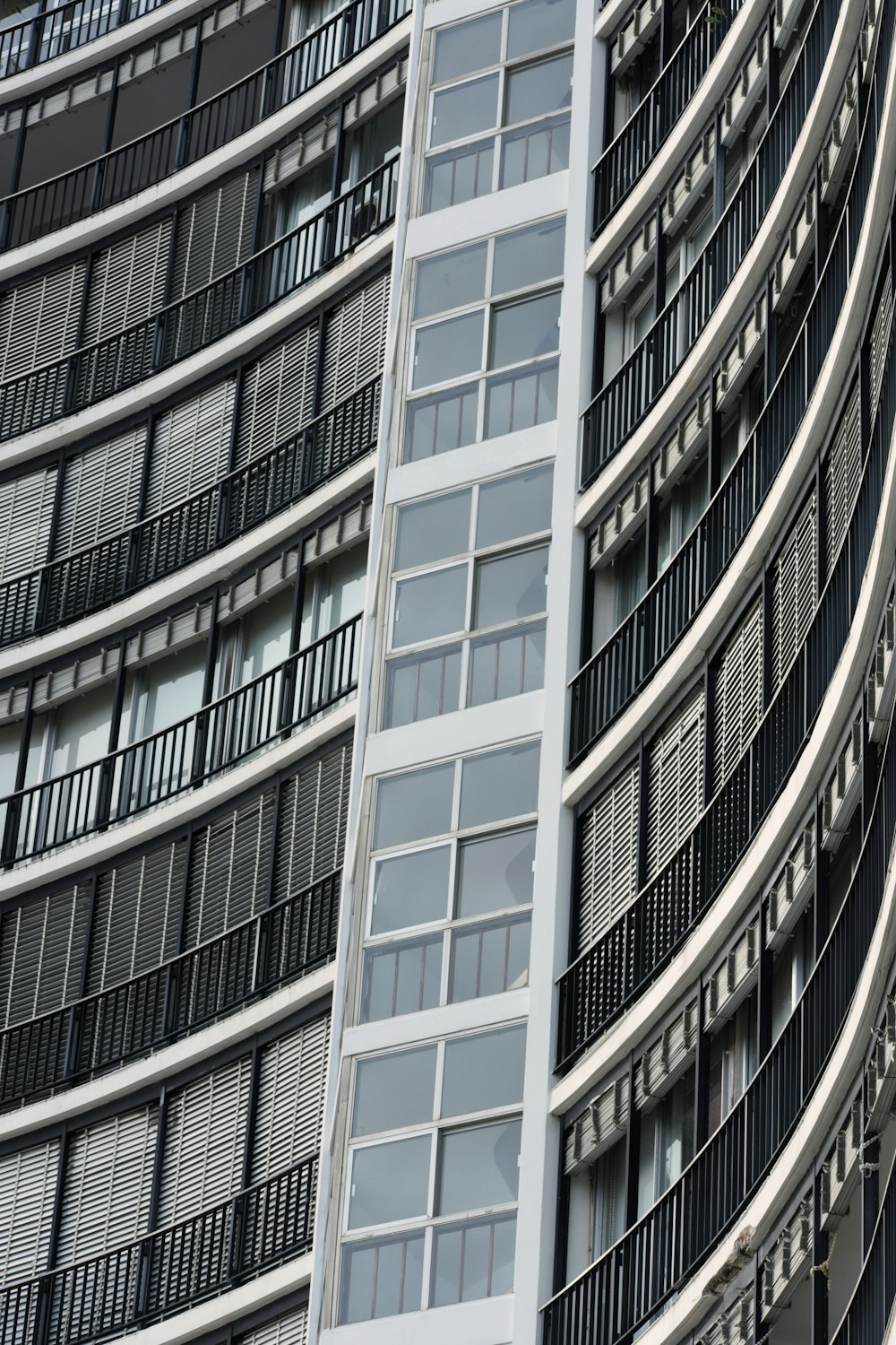 a very tall building with lots of windows