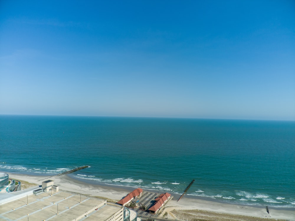 a view of the ocean from a balcony