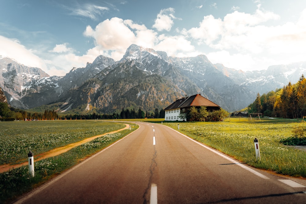 a person standing on the side of a road