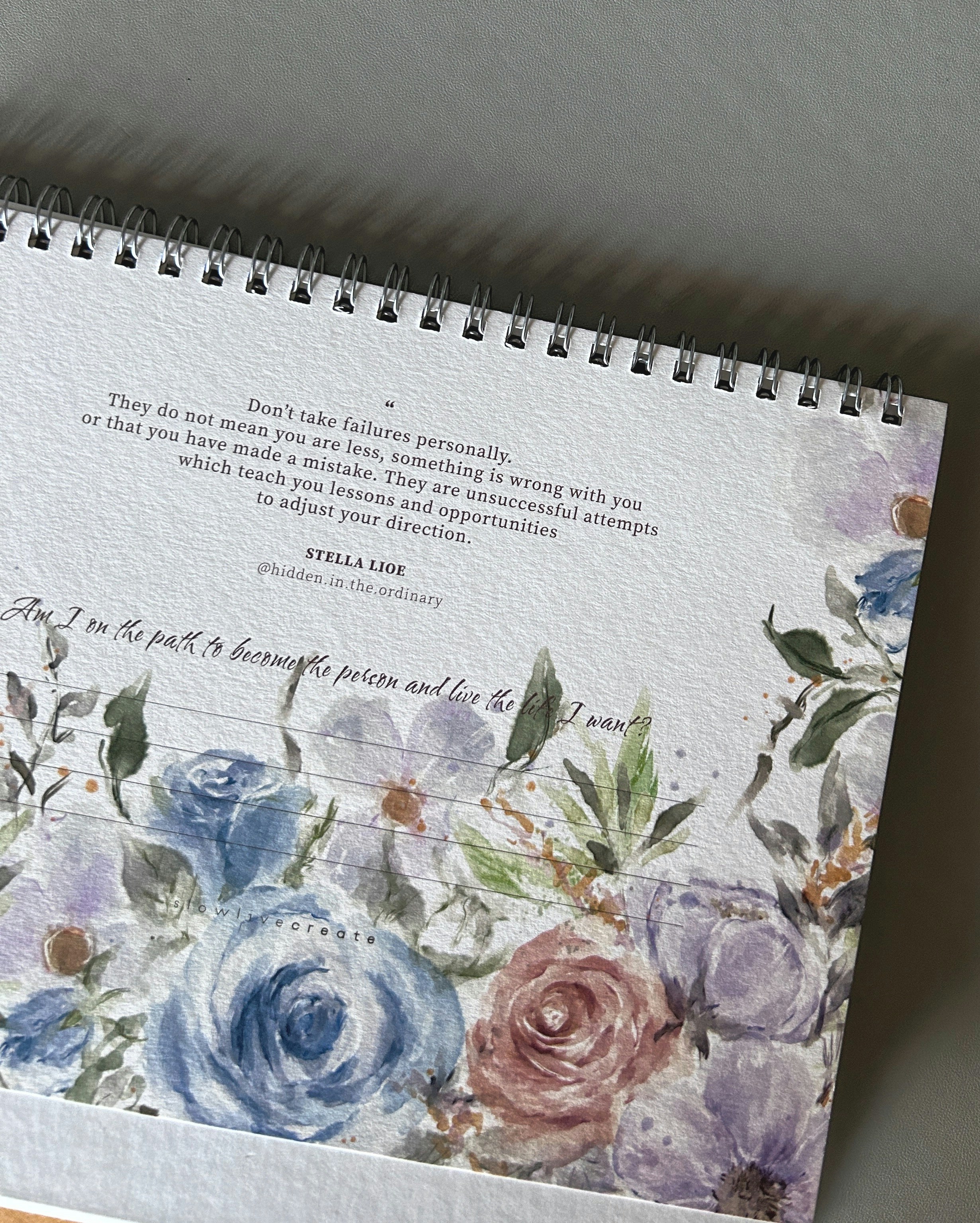 Custom printed notebook with personalized cover design