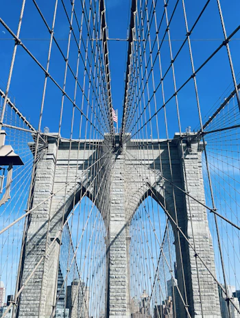 A rugged steel bridge under construction, symbolizing enduring American infrastructure.