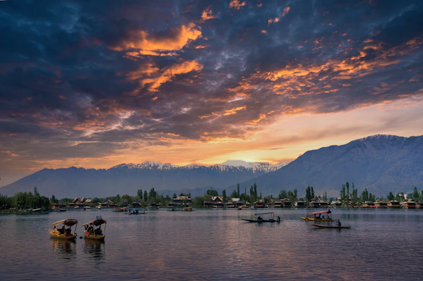 Dal Lake at Sunset