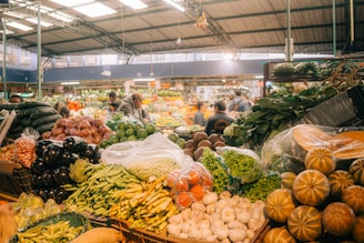 a market filled with lots of fresh produce