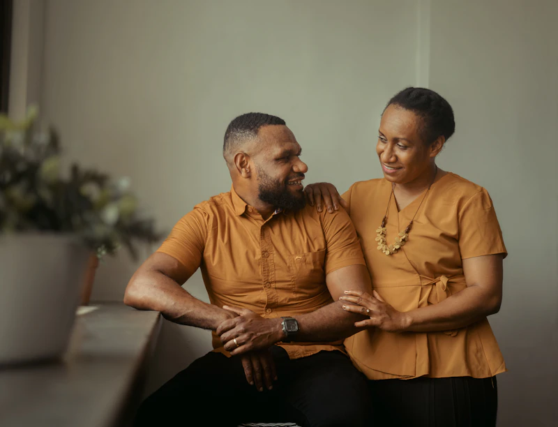 Care professional working with a patient at home