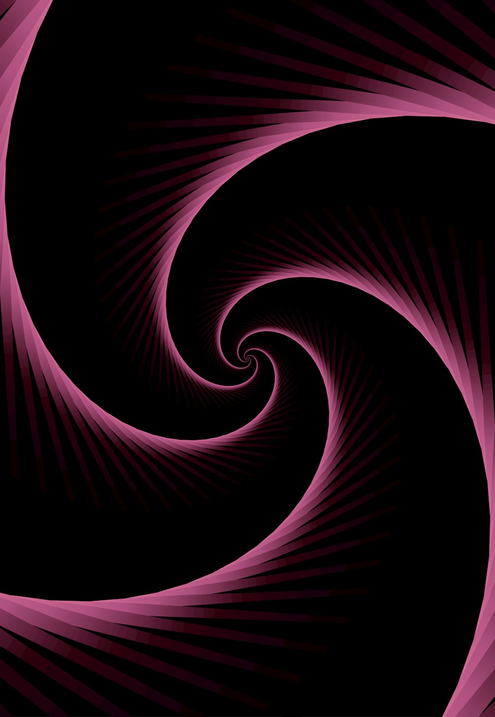 a computer generated image of a pink spiral