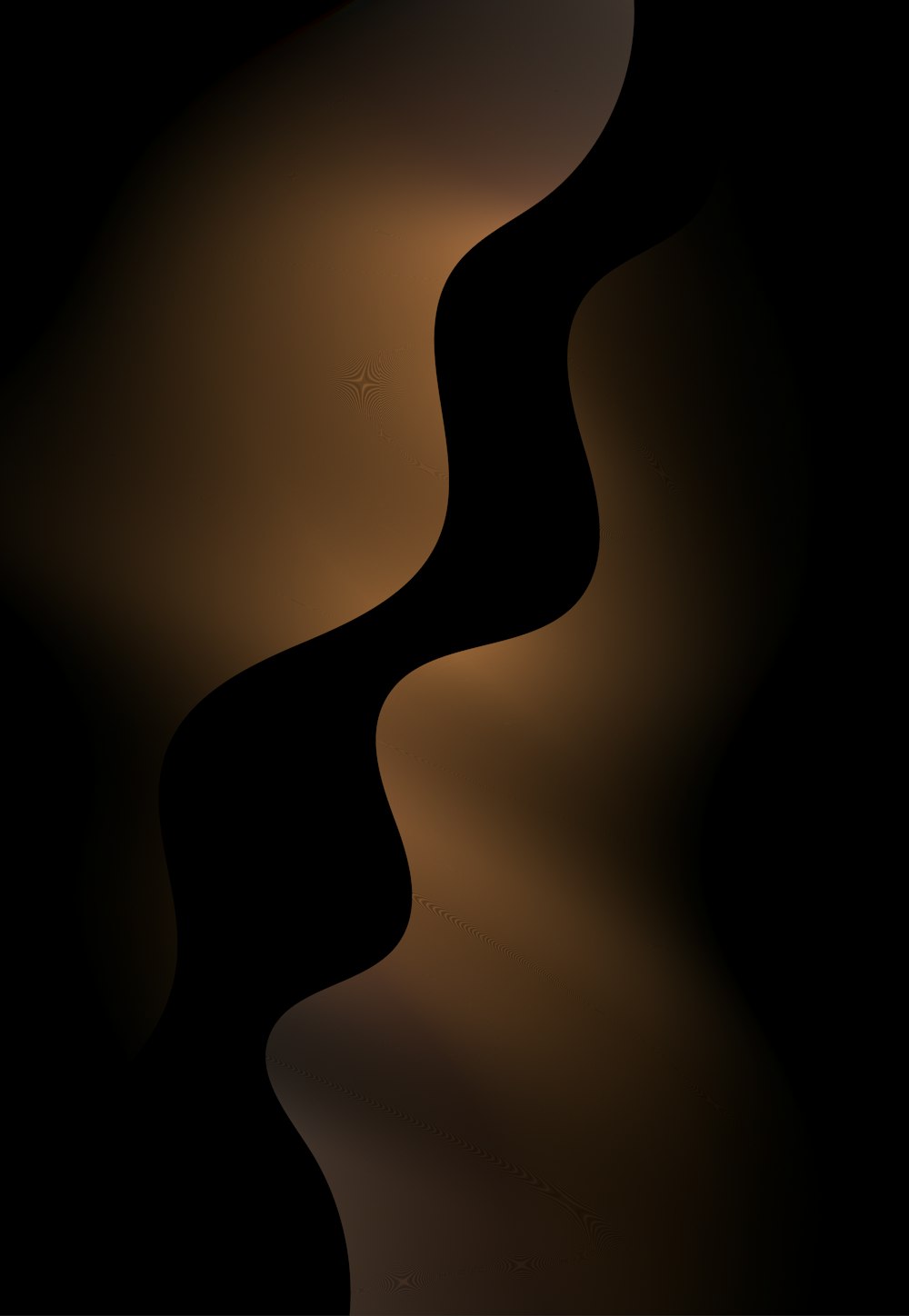 a black and brown background with a curved curve