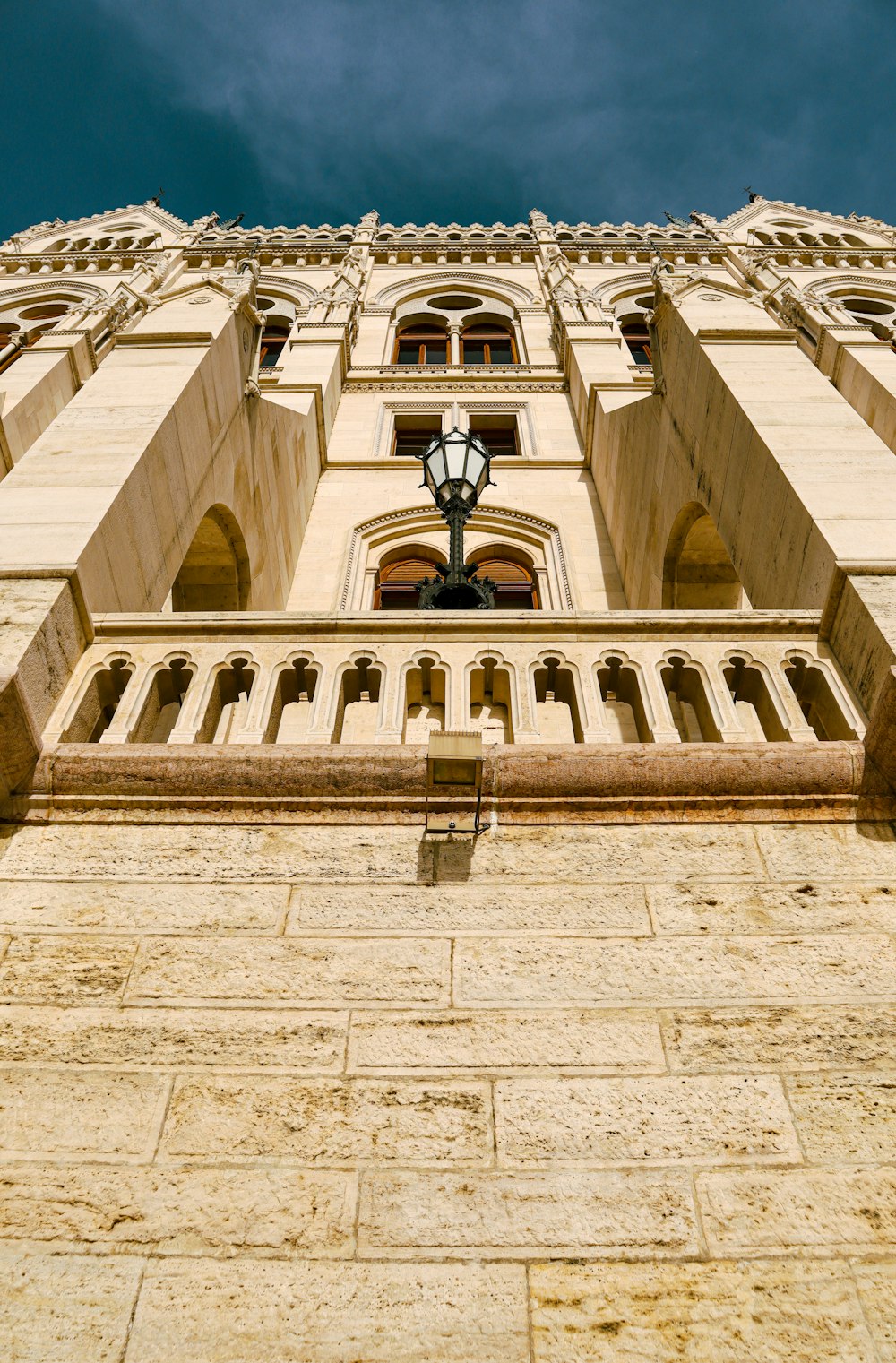 a tall building with a clock on the front of it