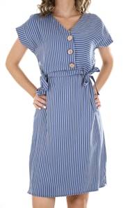 Navy Wrap Dress