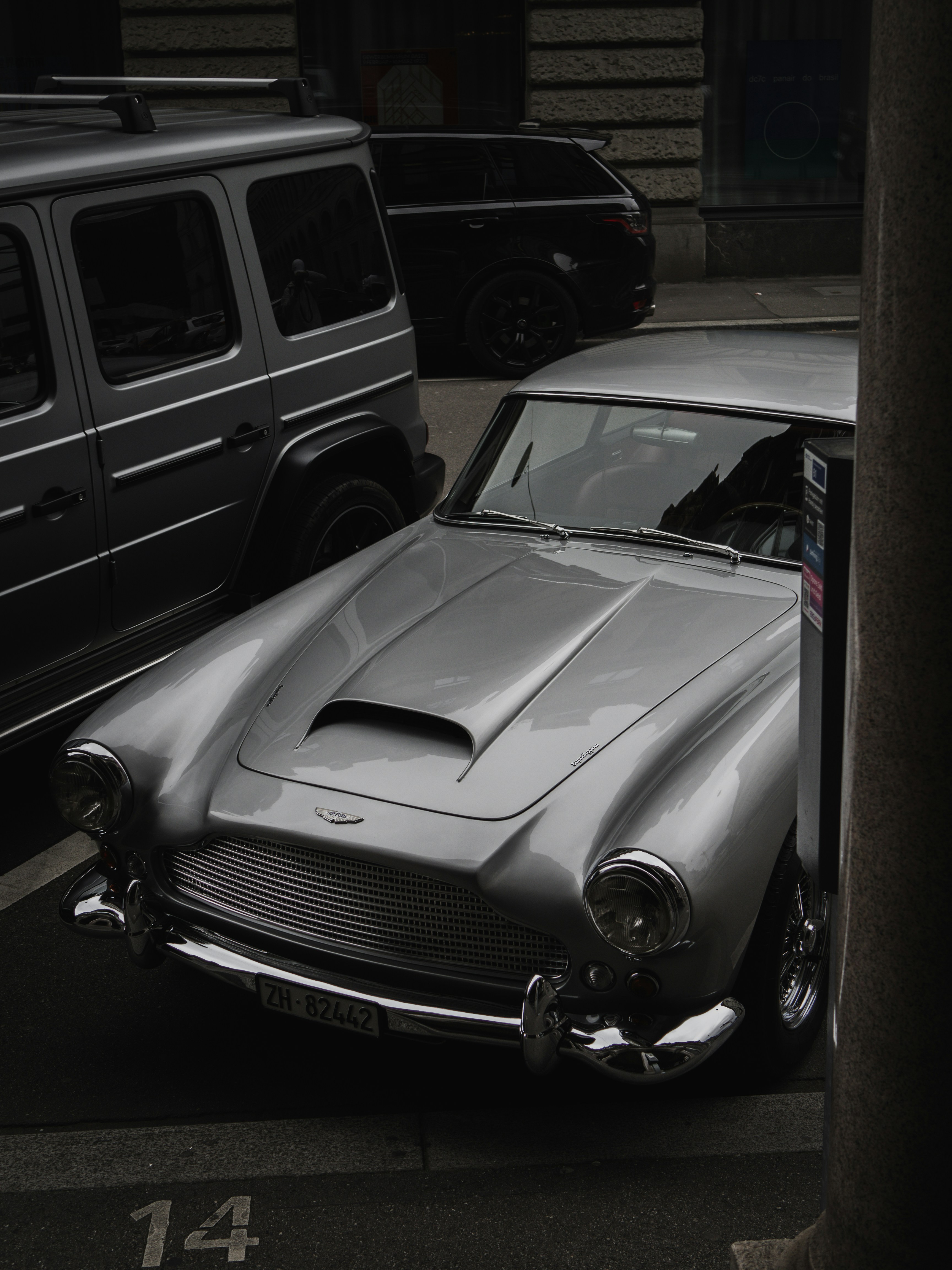 a car parked on the side of the road