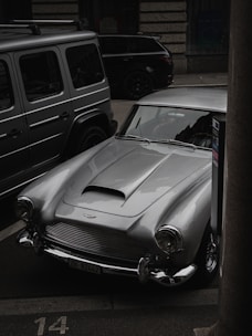 a car parked on the side of the road