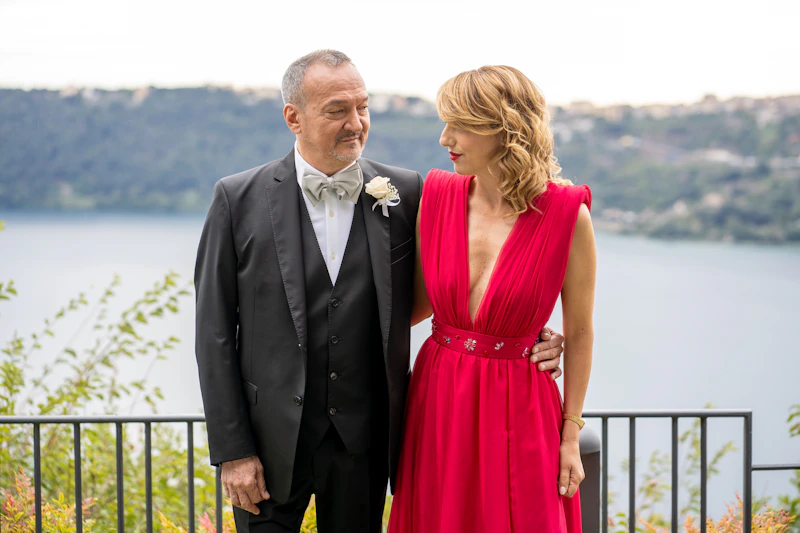 man and woman standing side by side