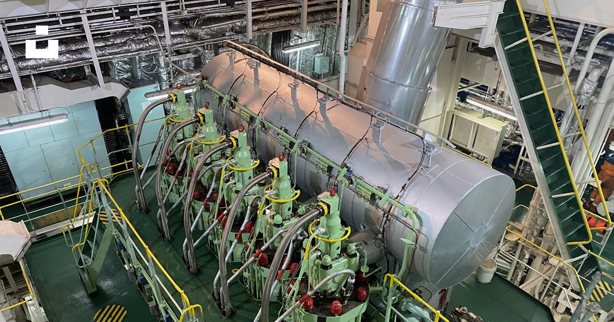 A large machine that is inside of a building photo – Free Ship Image on ...