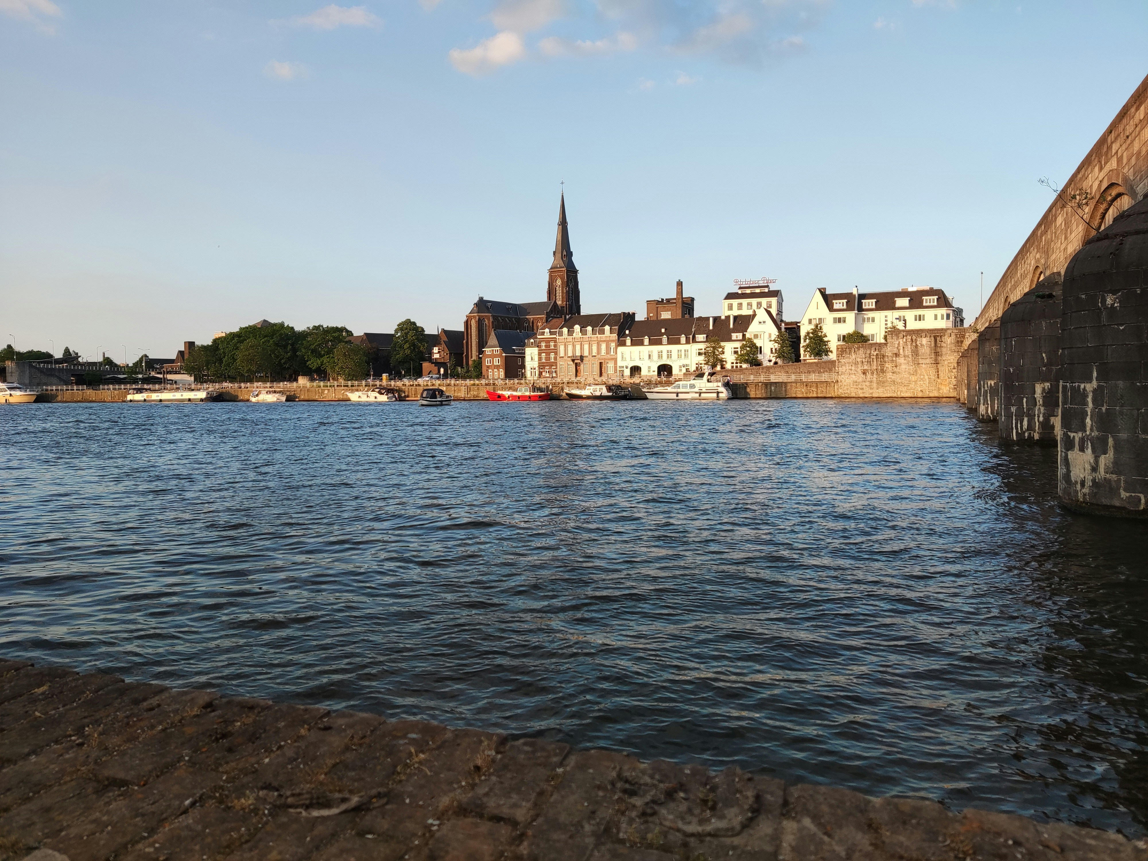 a body of water with boats in it