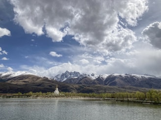 A beautiful landscape of a pilgrimage site.