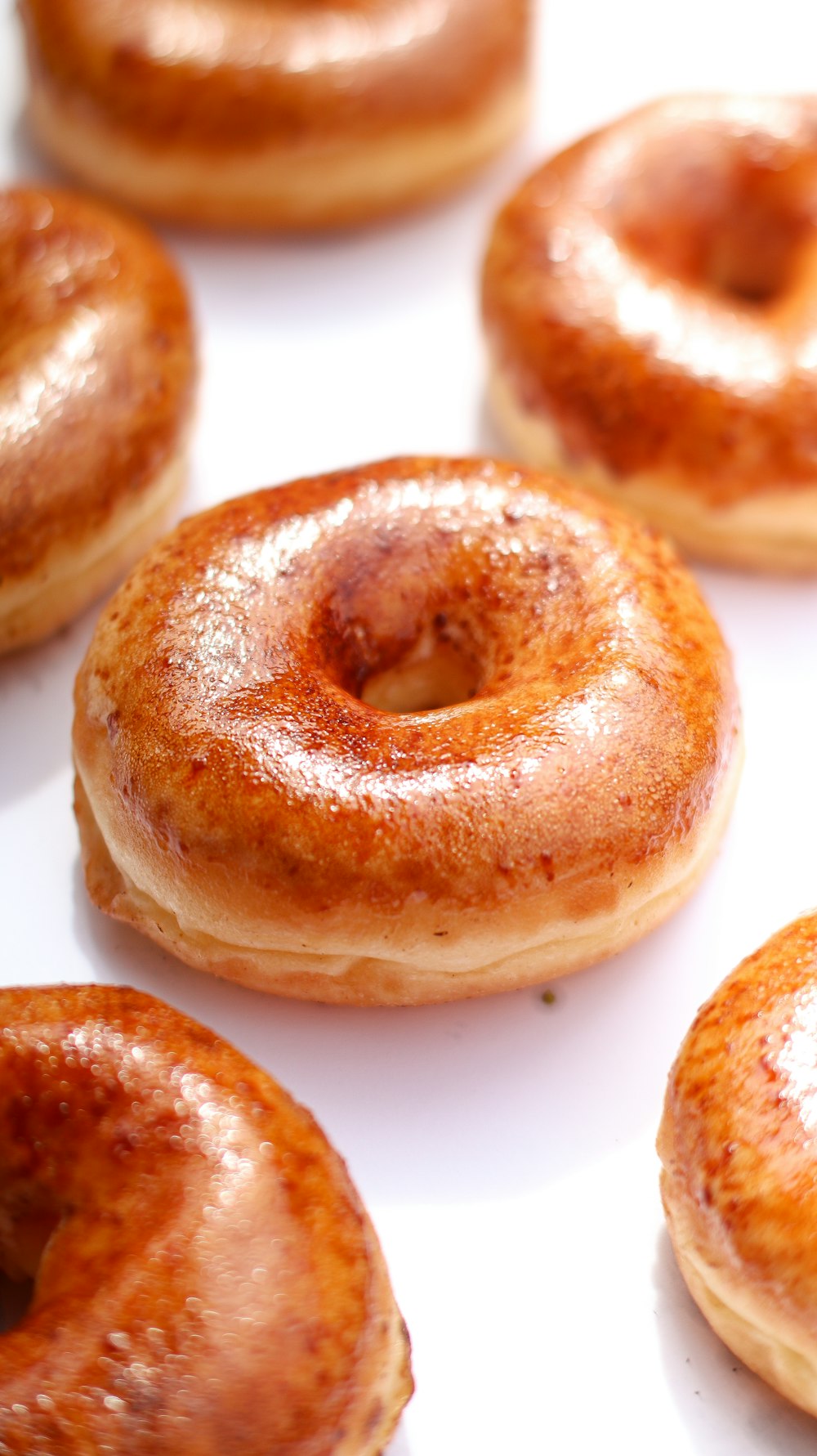 a bunch of doughnuts that are on a table