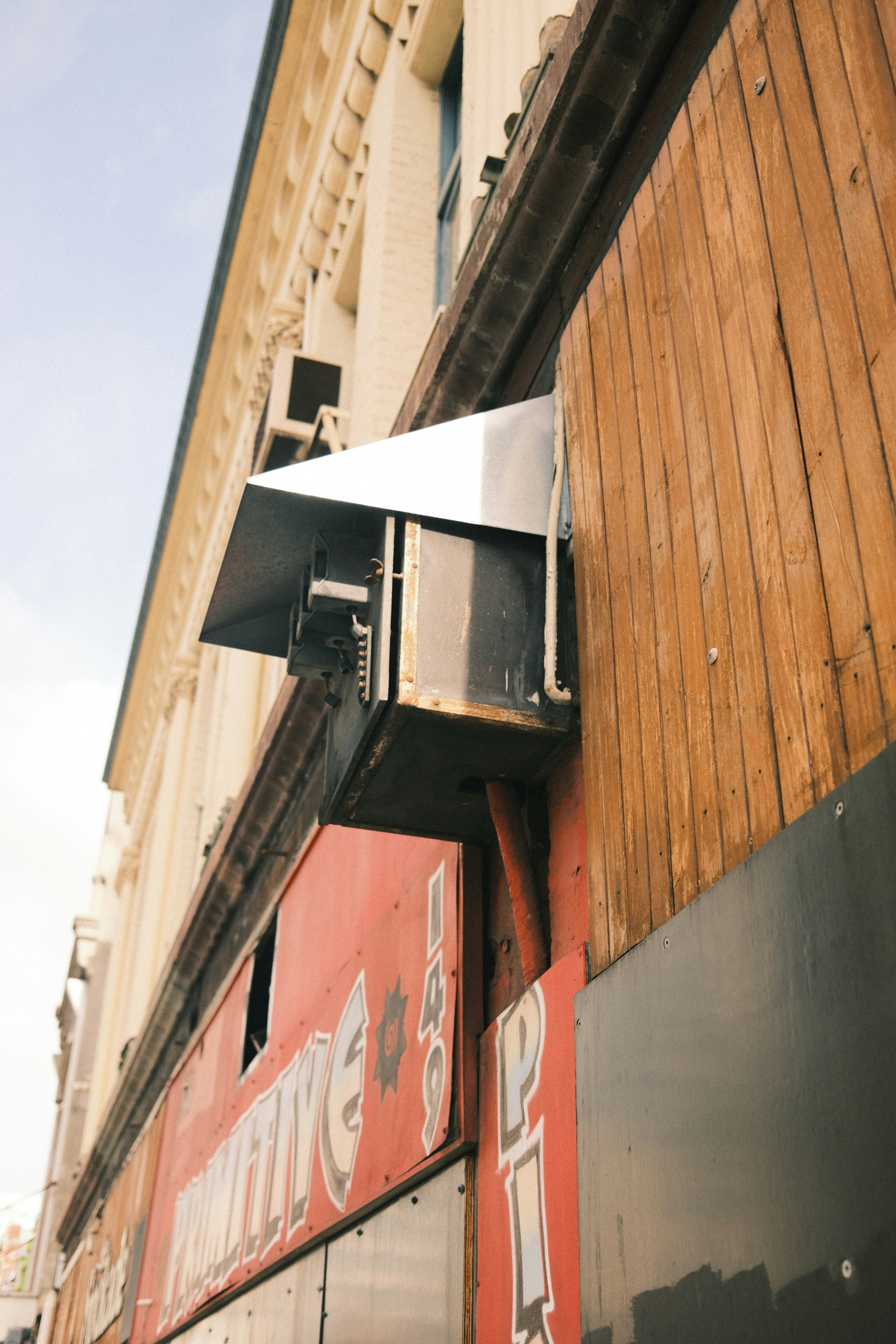a close up of a sign on a building