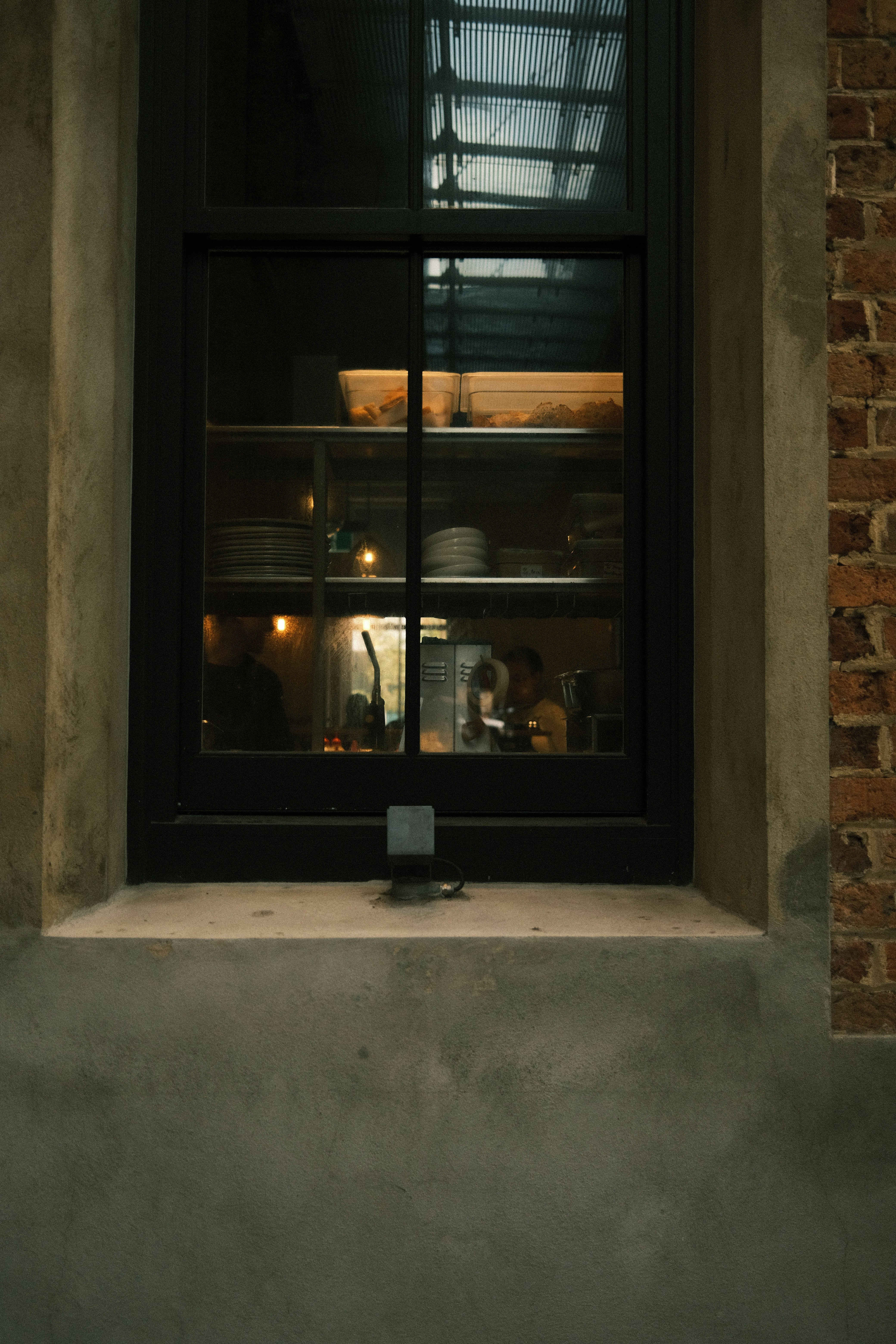 a window that has a person in it