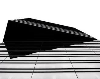 black and white architectural blueprint with sharp grids and bold lines illustrating a brand structure.