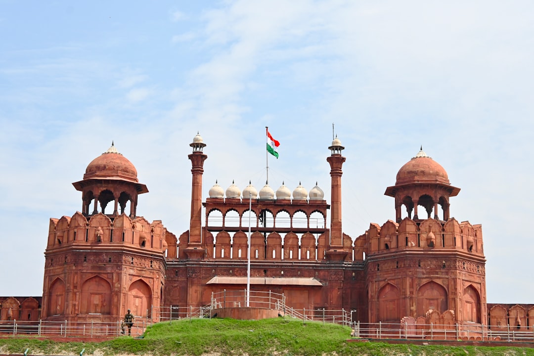 The iconic Red Fort monument in Delhi, India