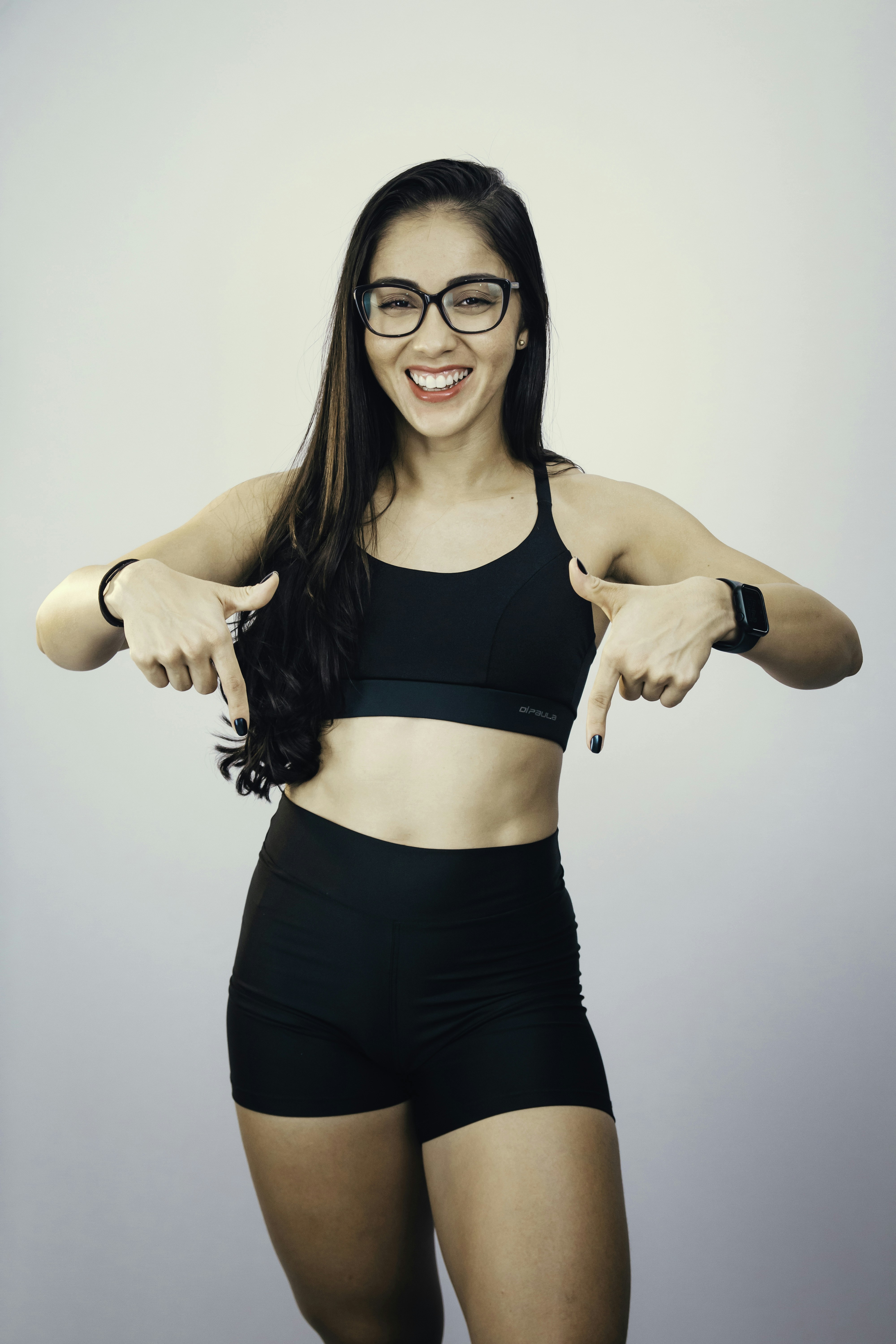 Smiling woman, fitness enthusiast