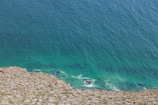 Panoramic shot of Isla Isabel’s rugged coastline meeting the deep blue sea