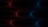 A digital artwork featuring symmetrical, glowing patterns resembling starbursts. The left side displays red hues while the right side shifts to blue, set against a dark background.