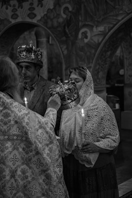 An intimate moment during a religious ceremony funded by the foundation’s grants.